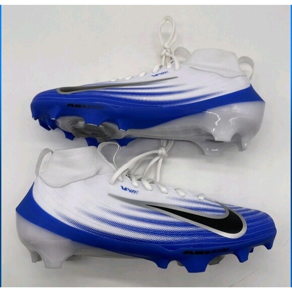 New Size 8 Nike Zoom Air Vapor Pro 1 Cleats White Racer Blue Men's FB3298-101 - Picture 1 of 6